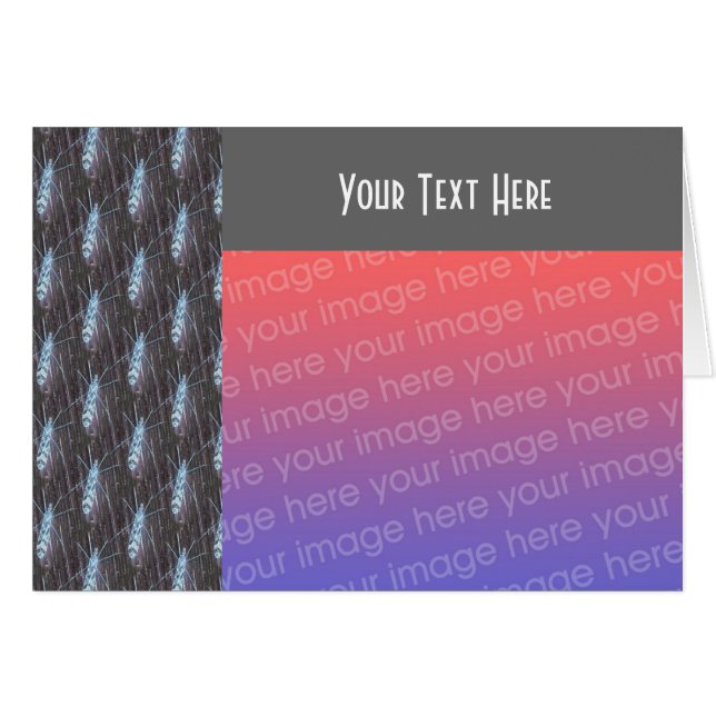 Neon Bug Nature Foto Card (Vorderseite (Horizontal))