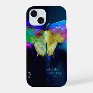 Neon Butterfly Case iPhone 15 Hülle