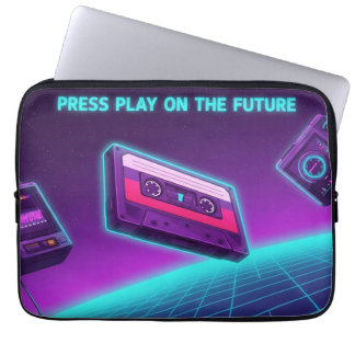 Neon Cassette Art Laptopschutzhülle