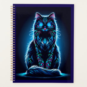 Neon Cat Vivid Background-97948 Planer