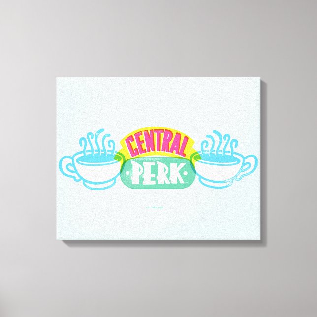 Neon Central Perk Logo Leinwanddruck (Vorderseite)