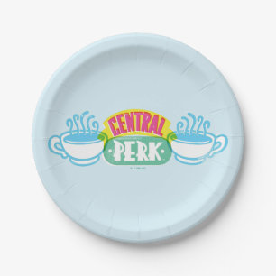 Neon Central Perk Logo Pappteller