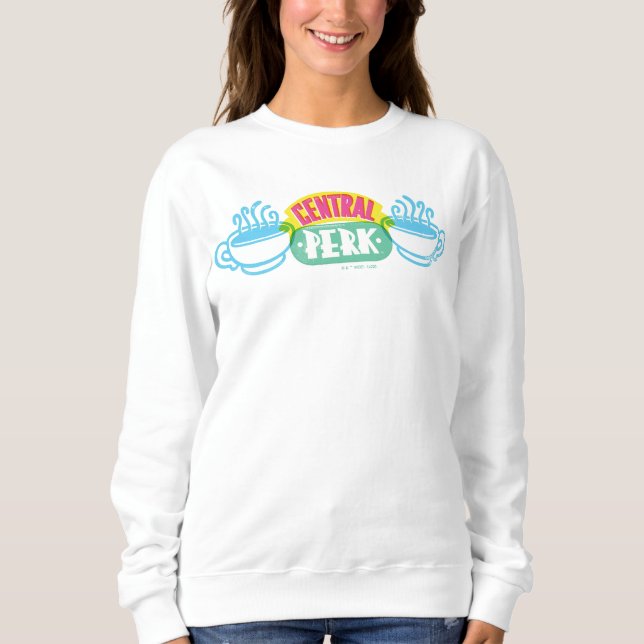 Neon Central Perk Logo Sweatshirt (Vorderseite)