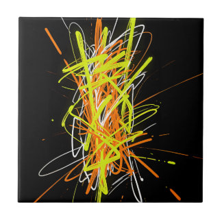 Neon Chaos Abstract Energy Explosion Fliese