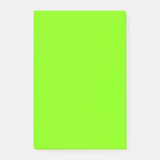 Neon Chartreuse Best Monochrome Post-it Klebezettel (Vorderseite)