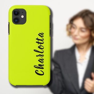 Neon Chartreuse Einheitsfarbe   Benutzerdefiniert  Case-Mate iPhone Hülle