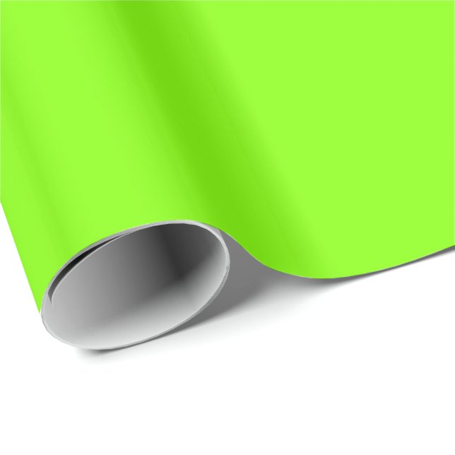 Neon Chartreuse Geschenkpapier (Rolleneckpunkt)