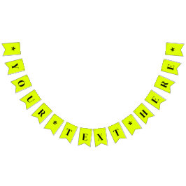 Neon Chartreuse Solid Color | Benutzerdefiniert Wimpelkette