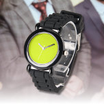 Neon Chartreuse Solid Color | Classic Armbanduhr<br><div class="desc">Neon Chartreuse - Die zeitlose Faszination des Solid Color Design: Eine faszinierende Mischung aus klassischer Form und eleganter Einfachheit. Dieses Design ist eine Feier des Powers und der Schönheit in einem Single, markante Farbe gefunden. Die solide Farbgestaltung zeichnet sich durch ihre raffinierte Eleganz aus und macht sie zu einem idealen...</div>