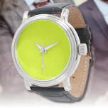 Neon Chartreuse Solid Color | Classic Armbanduhr<br><div class="desc">Neon Chartreuse - Die zeitlose Faszination des Solid Color Design: Eine faszinierende Mischung aus klassischer Form und eleganter Einfachheit. Dieses Design ist eine Feier des Powers und der Schönheit in einem Single, markante Farbe gefunden. Die solide Farbgestaltung zeichnet sich durch ihre raffinierte Eleganz aus und macht sie zu einem idealen...</div>