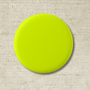 Neon Chartreuse Solid Color   Classic Button
