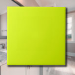 Neon Chartreuse Solid Color | Classic | elegant Fliese<br><div class="desc">Neon Chartreuse Solid Color | Classic | elegant | Trendy | Stilvoll | Geschenk</div>