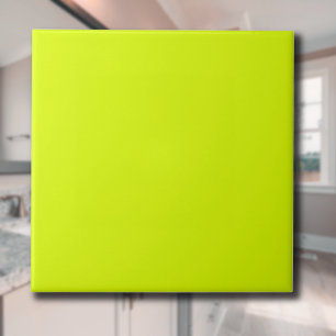 Neon Chartreuse Solid Color Classic elegant Fliese
