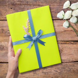 Neon Chartreuse Solid Color | Classic | elegant Geschenkpapier