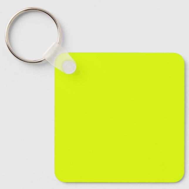 Neon Chartreuse Solid Color | Classic Schlüsselanhänger (Vorderseite)