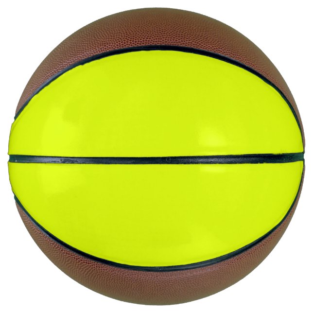 Neon Chartreuse Solid Color | Trendfarbe Basketball (Vorderseite)