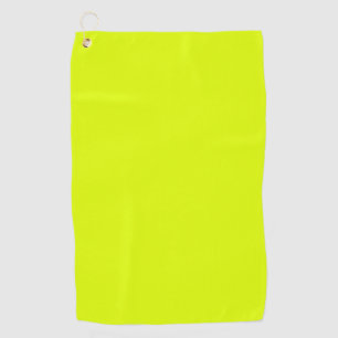 Neon Chartreuse Solid Color   Trendfarbe Golfhandtuch