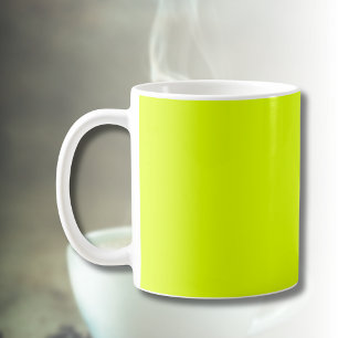 Neon Chartreuse Solid Color   Trendfarbe Kaffeetasse