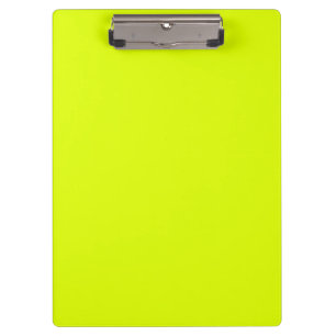 Neon Chartreuse Solid Color   Trendfarbe Klemmbrett