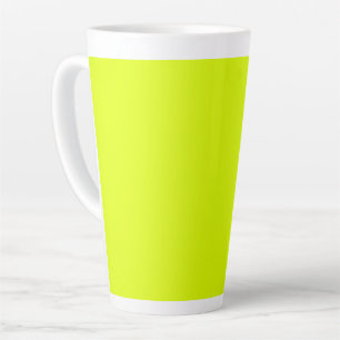 Neon Chartreuse Solid Color Trendfarbe Milchtasse
