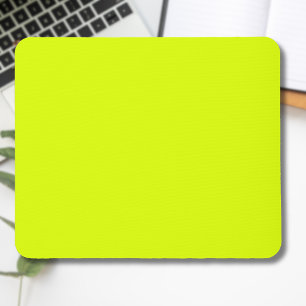 Neon Chartreuse Solid Color Trendfarbe Mousepad