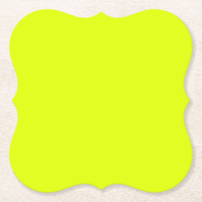 Neon Chartreuse Solid Color | Trendfarbe Untersetzer (Vorderseite)