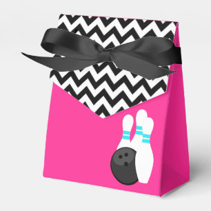 Neon-Chevron-Bowling-Geschenkboxen Geschenkschachtel
