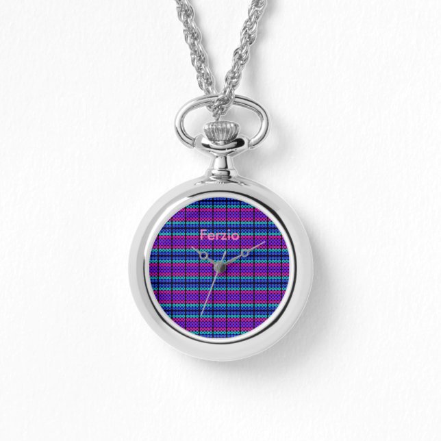 Neon Circles Armbanduhr (Vorderseite)
