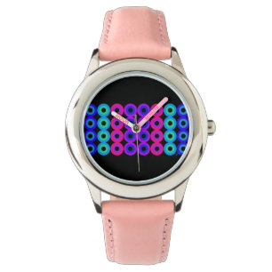 Neon Circles Armbanduhr