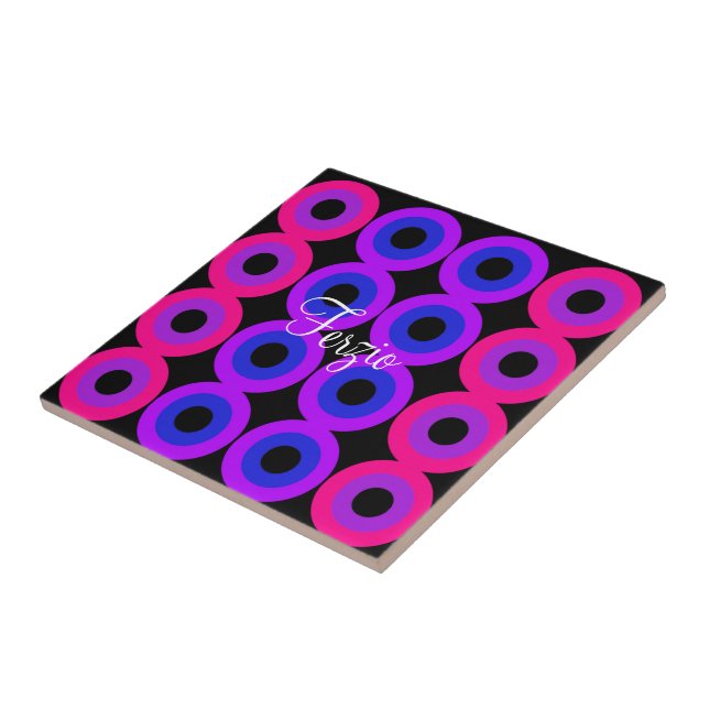 Neon Circles Fliese (Seite)