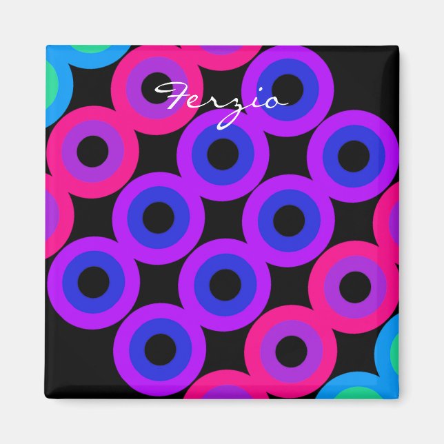 Neon Circles Magnet (Vorne)