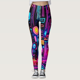 Neon Circuitys Dreams Leggings
