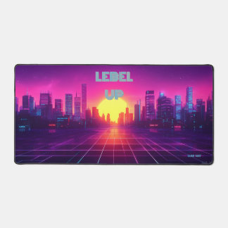  Neon City Twilight Desk Mat Schreibtischunterlage