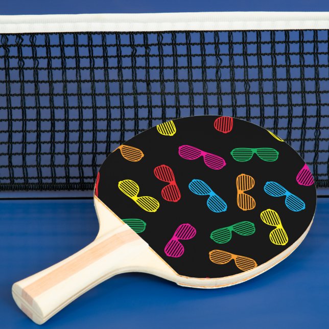 Neon Classic Sonnenbrillen Muster Tischtennis Schläger (InSitu)