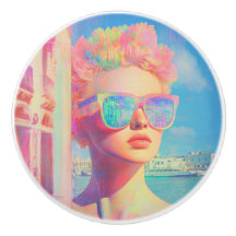 Neon Coastal Beauty mit Sonnenbrille