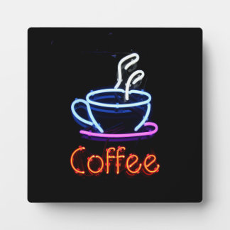 Neon Coffee Sign Fotoplatte