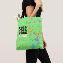 Neon Color splash Arbeit & Play reversable Tasche