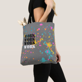 Neon Color splash Arbeit & Play reversable Tasche