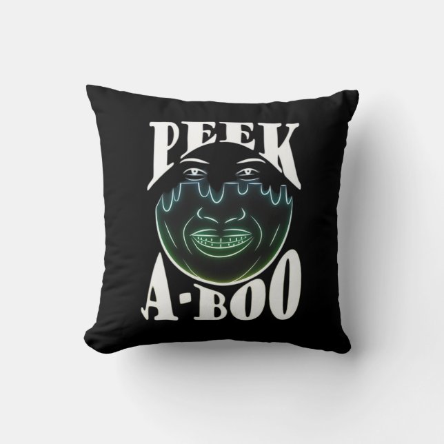 Neon Colored Artwork - Peekabo Kissen (Vorderseite)
