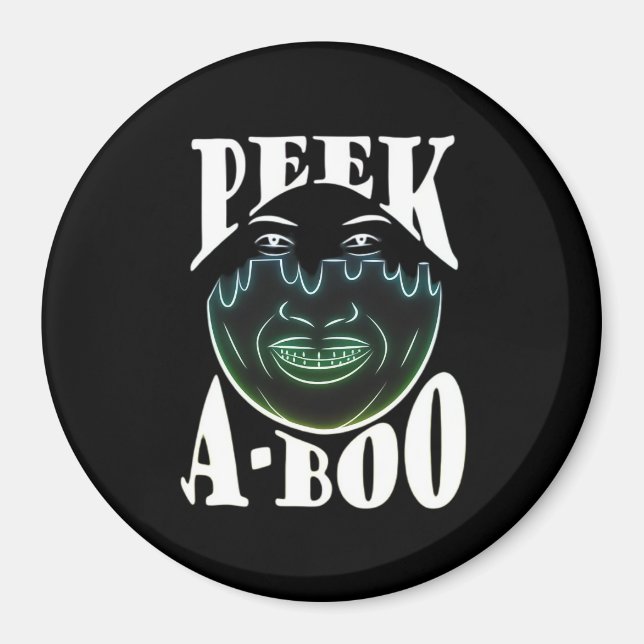 Neon Colored Artwork - Peekabo Magnet (Vorne)