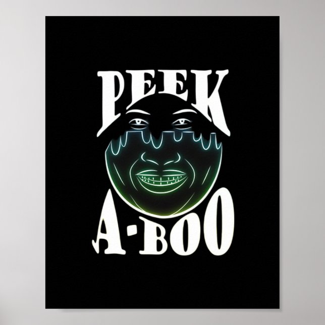 Neon Colored Artwork - Peekabo Poster (Vorne)