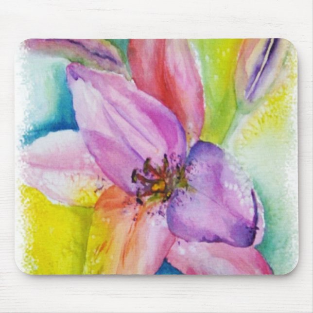 NEON COLORED LILY MAUSE PAD MOUSEPAD (Vorne)