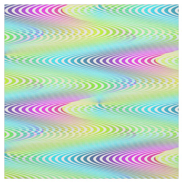 Neon Colored Waves Stripes nahtloses Muster Stoff (Muster)