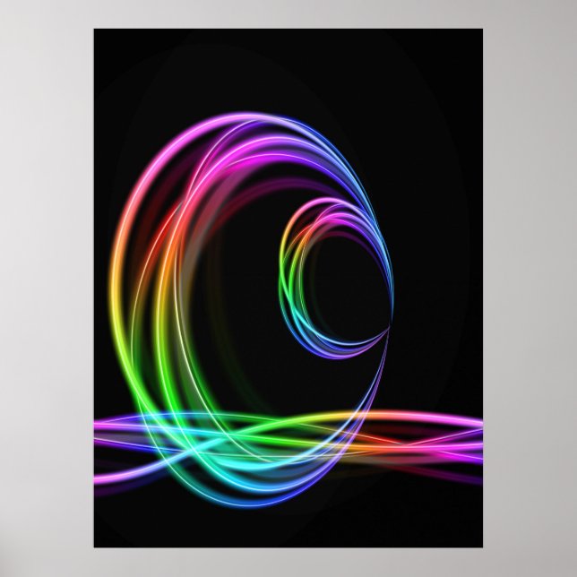 Neon Colors Glow Stick Poster (Vorne)
