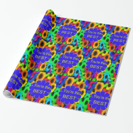Neon Colors Sonnenblumen Sie sind die besten Geschenkpapier