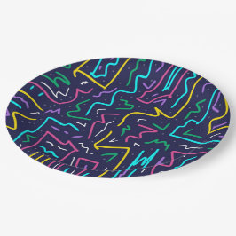 Neon Contrast Space Art Pappteller