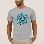 Neon CPU-Computer-Chip T-Shirt<br><div class="desc">Cooles Design für einen Computerchip mit neonblauen Leiterkartenspuren</div>
