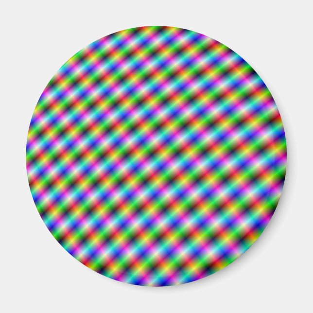 Neon Crosshatch Magnet (Vorne)