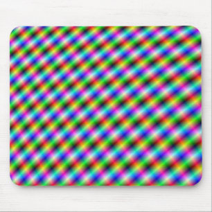 Neon Crosshatch Mousepad