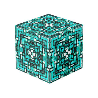 Neon-Cyan Imagination Cube Würfel